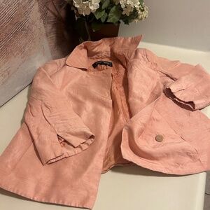 Linda Allard Ellen Tracey Women’s Coral Pink Blazer, size 2 P